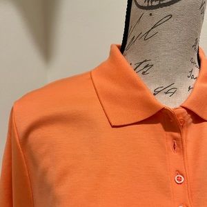 Lands End orange Polo Shirt